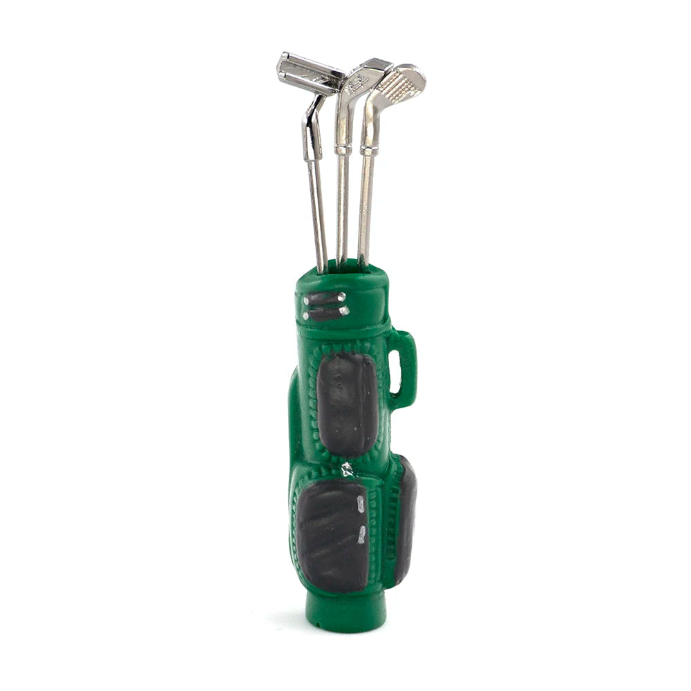 1/12 Dollhouse Miniature Accessories Mini Golf Clubs with Bag Model for Doll House Decoration ob11