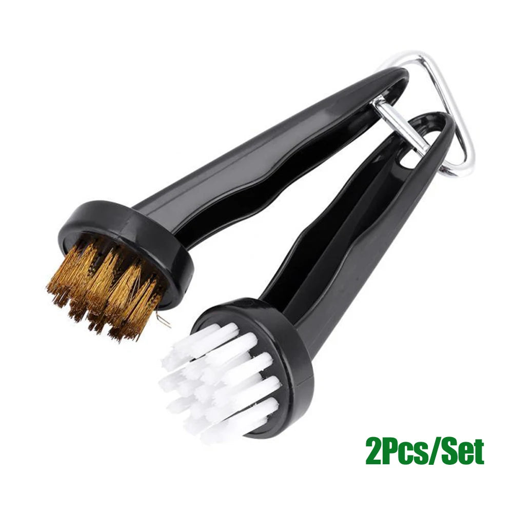 GLOOF Portable Golf Club Brushes Round Head Clean Kits for Golf Irons Putters Shoe Cleats