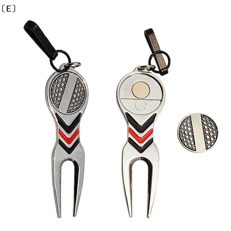 〔E〕Golf Repair Tool Ball Magnetic Alloy Marker Belt Hook Standard Golf Sports Accessories〔Winter5〕