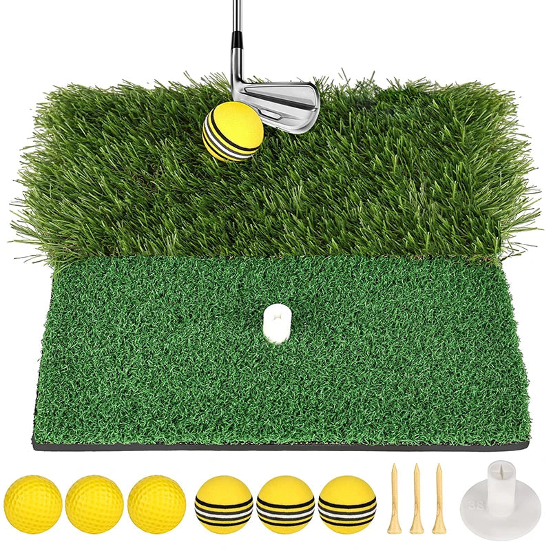 【C】Golf Hitting Mat,Portable Golf Strike Mat With Antislip Rubber Base, Portable Golf Practice Mat For Outdoor/Indoor