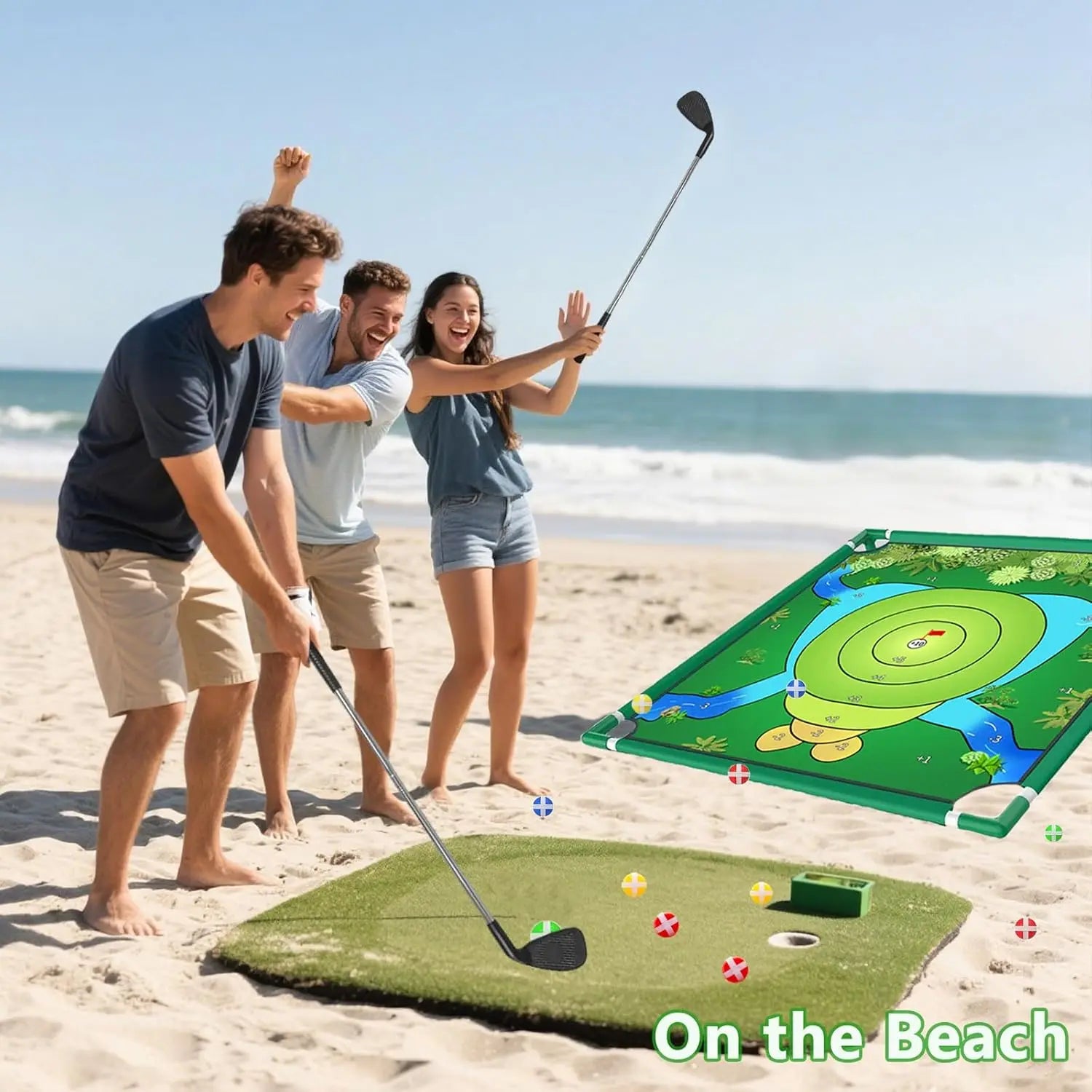 Golf Chipping Game Accessories – Replacement Clubs and Balls for Portable Yard Golf Game,