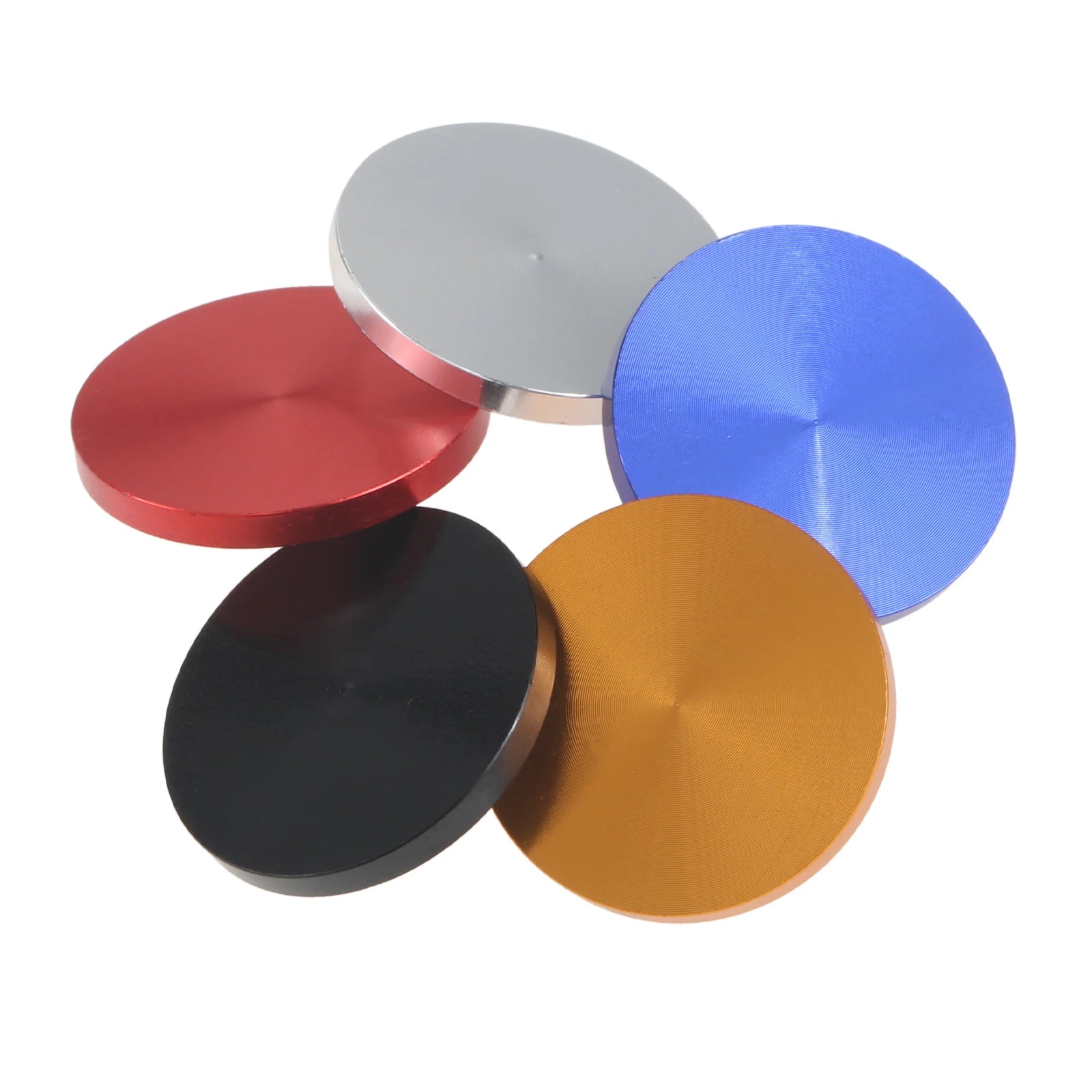 5Pcs 20mm Aluminium Alloy Round Shaped Golf Ball Position Mark Markers Practical Golfer Training Aids Red/Gold/Silver/Blue/Black