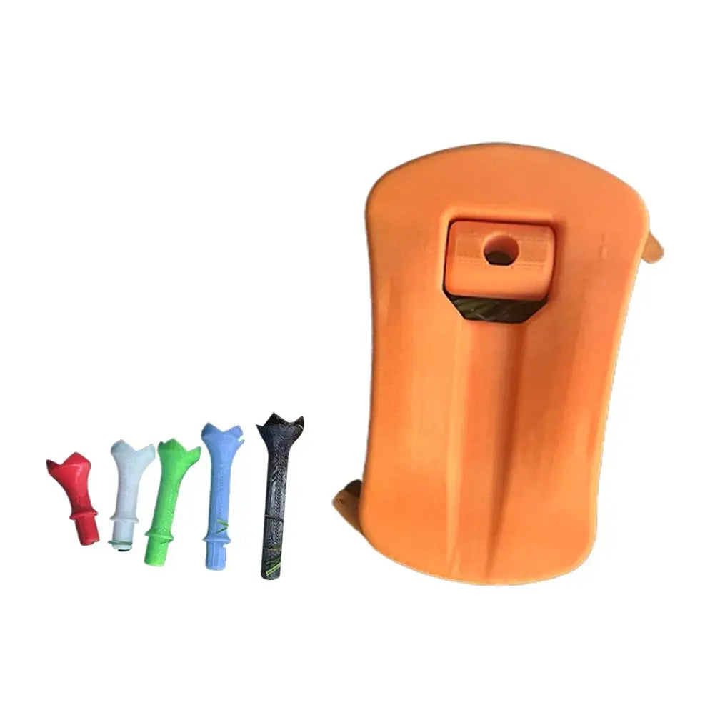 Golf Training Ball Tees Stand Plastic Hinged Turf Base Stable Durable Long Lasting Performance Golf Club Holder