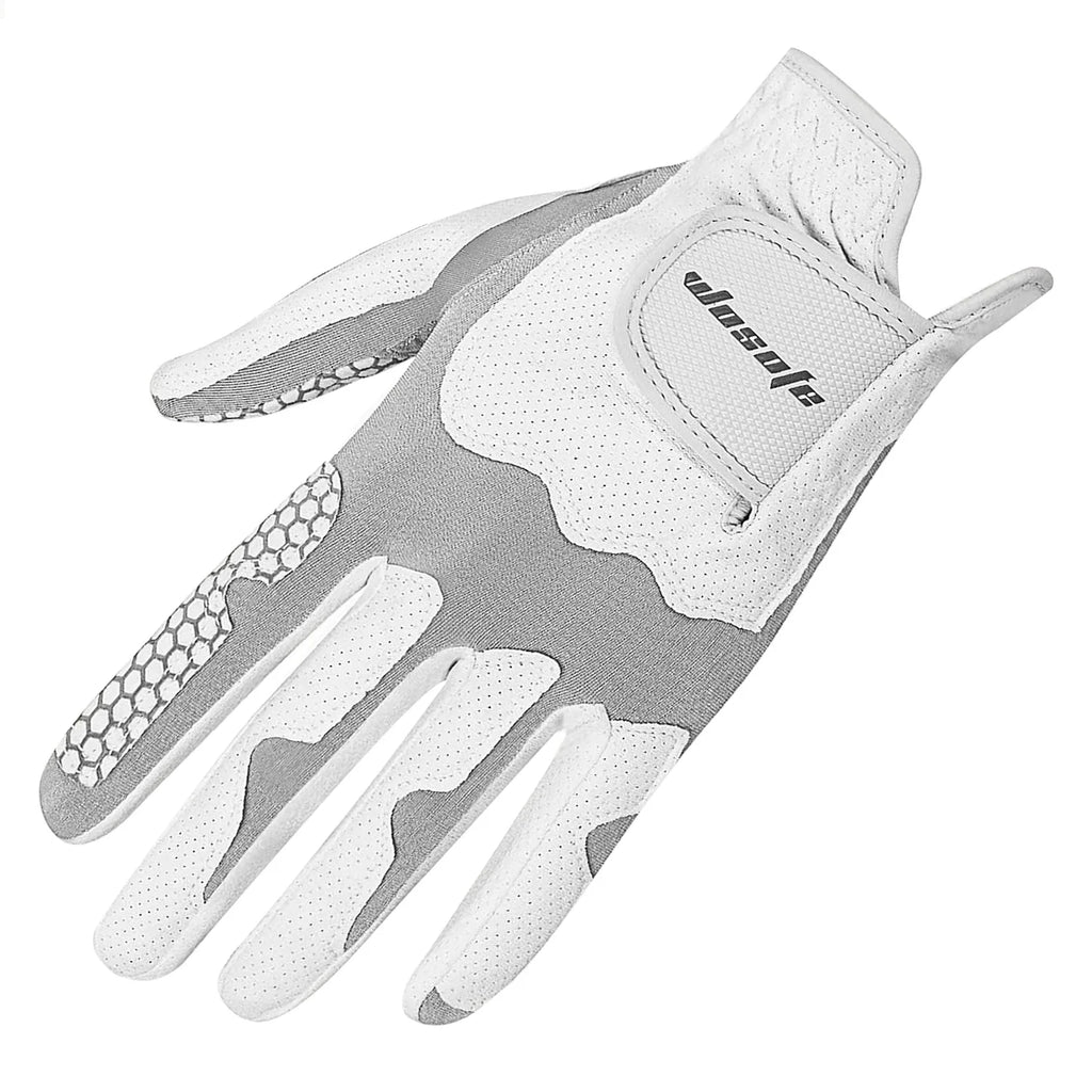 Men's Left Hand Golf Glove, Breathable Anti-Slip Nanofiber, Lightweight Durable, Silicone Grip, Stretch Magic Tape, Washable, Su
