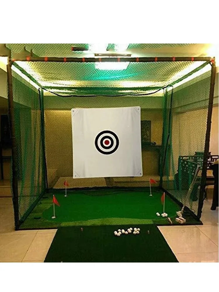 Indoor Outdoor Golf Target Cloth Portable Easy Setup with Ropes Practice All Golfers Training Accuracy for Backyard Garage