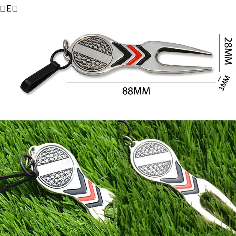 〔E〕Golf Repair Tool Ball Magnetic Alloy Marker Belt Hook Standard Golf Sports Accessories〔Winter5〕