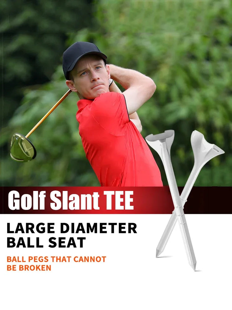 20/40PCS BambooGolf Tees Holder Ball Nail 10 Degree Oblique Insertion Reusable Tee for golfer gift golf ball holder 골프tee