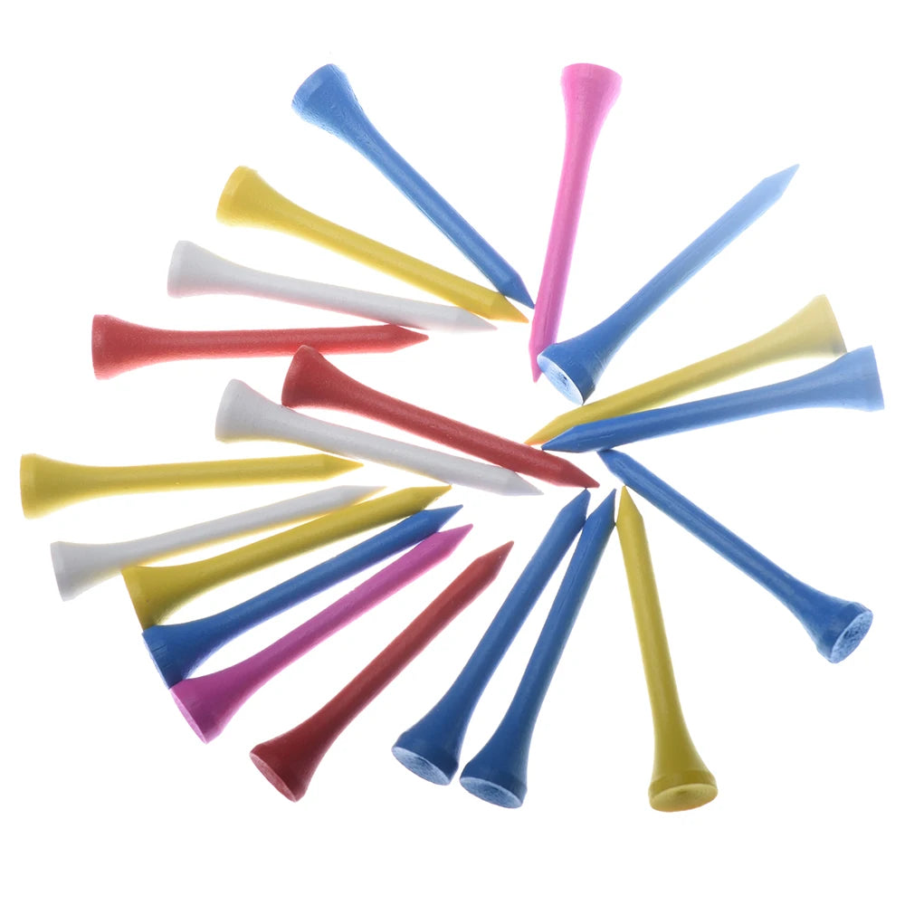 High Quality Wooden Golf Ball Seat, Golf Accessories Mixed Color 100Pcs, Random Color
