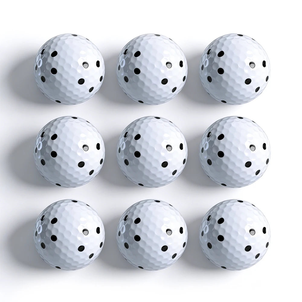 6 Pcs Indoor Simulators Dedicated Golf Balls 6 Side 5 Dots Pattern for Accurate Launch Monitor Data Indoor Training Bulk
