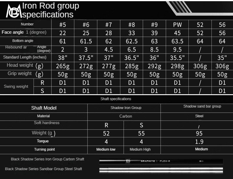 PGM Golf Clubs Low Center of Gravity High-end Men's Set of 13 Poles Ultra-light Carbon Rod with High Rebound MTG062