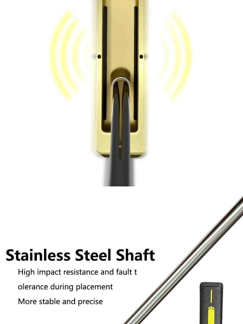 Golf double-sided putters are simple and balanced putters, and they can be directly inserted into the putter and both left and r