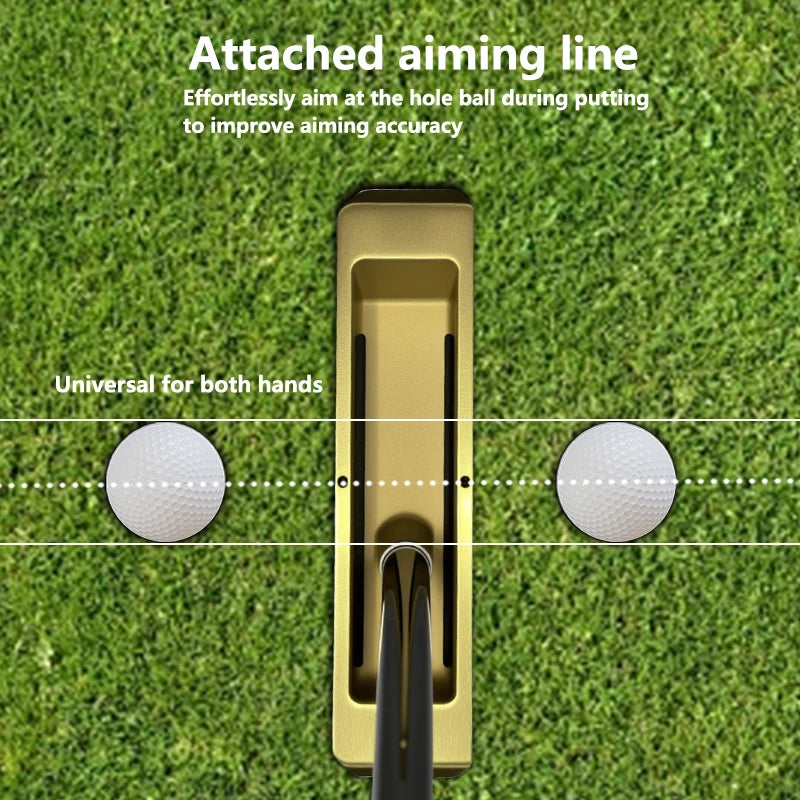 Golf double-sided putters are simple and balanced putters, and they can be directly inserted into the putter and both left and r