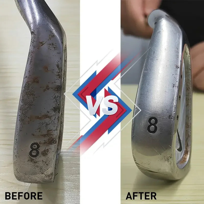 Golf Club Cleaning Kit with Polishing Paste - Includes Sponge, Restores Shine & Protects Against Tarnish, Ideal for All Golfers