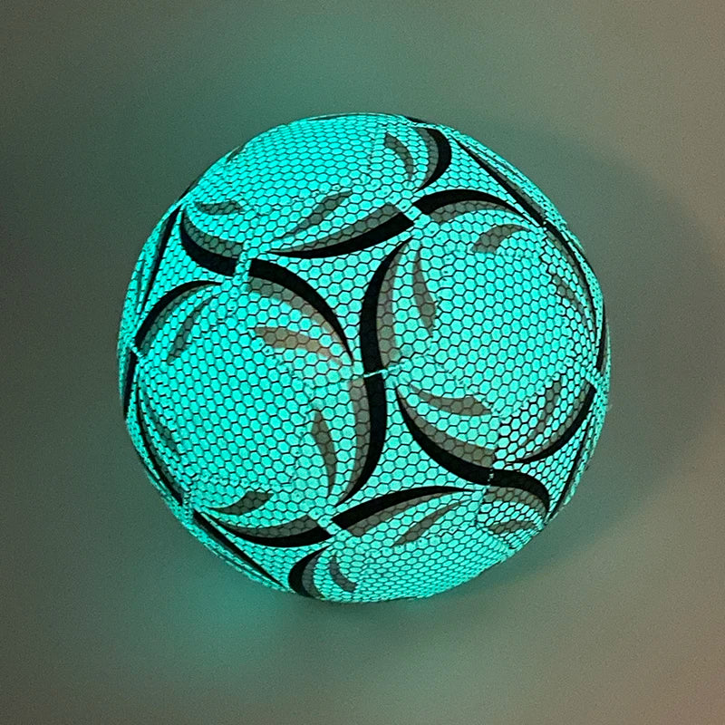 Size 5 Glowing Soccer Ball, Durable Football For Competition Training For Indoor And Outdoor