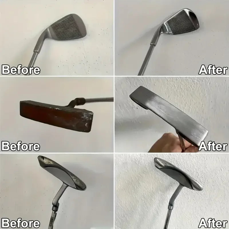 Golf Club Cleaning Kit with Polishing Paste - Includes Sponge, Restores Shine & Protects Against Tarnish, Ideal for All Golfers