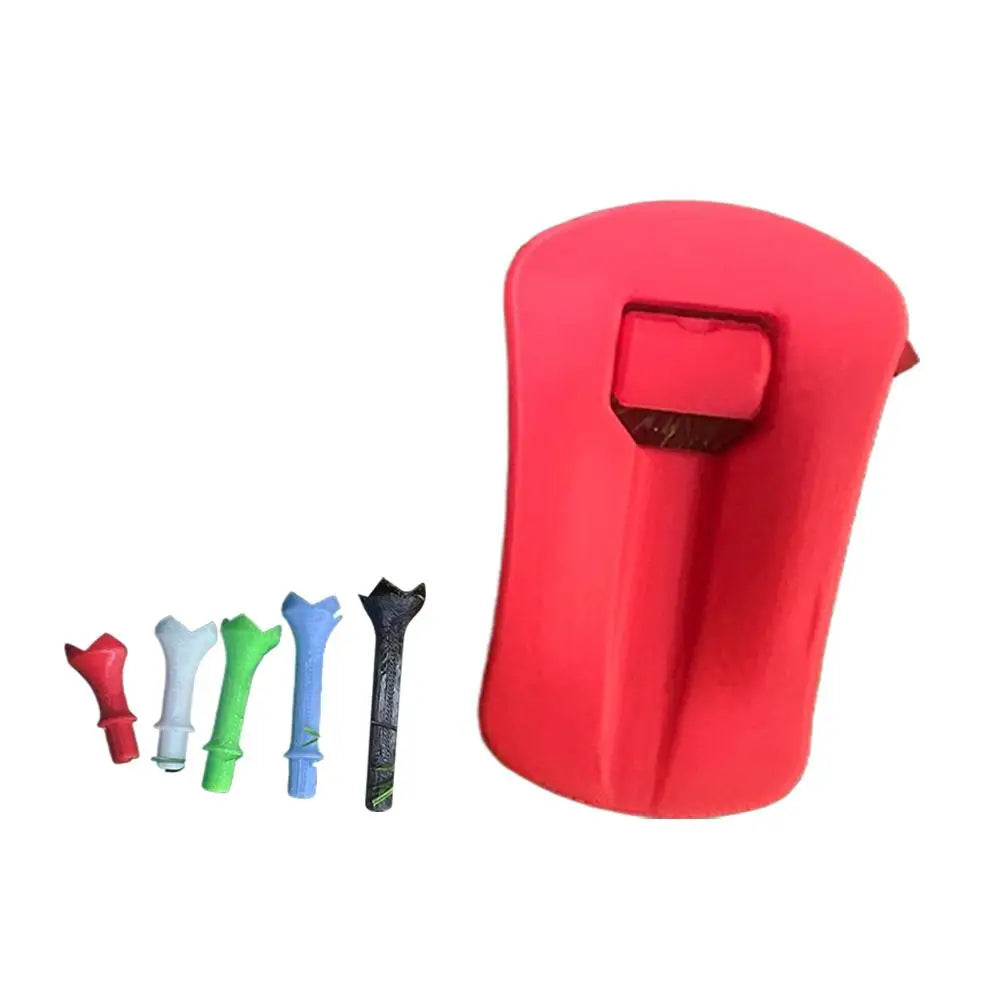 Golf Training Ball Tees Stand Plastic Hinged Turf Base Stable Durable Long Lasting Performance Golf Club Holder