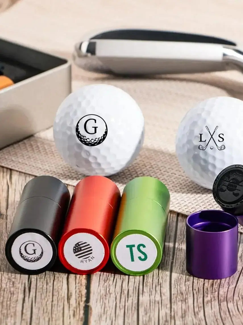 Golf Ball Seal Stamp Personalized Seal Custom Golf Ball Stamp Logo Brand Monogram Ball Marker for Golfers,Dads and Husbands