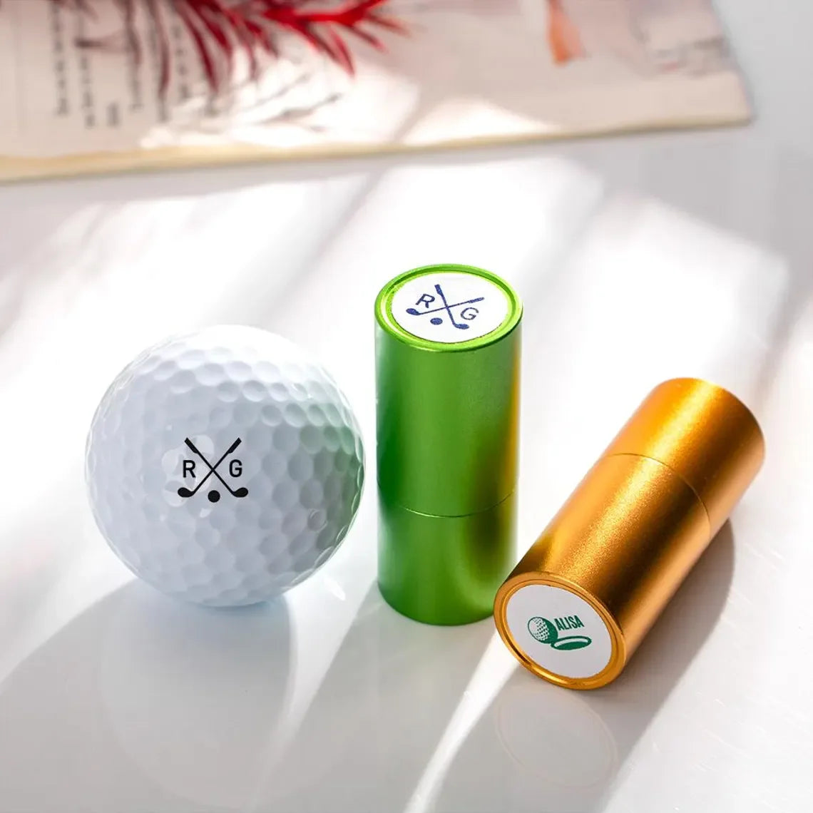 Golf Ball Seal Stamp Personalized Seal Custom Golf Ball Stamp Logo Brand Monogram Ball Marker for Golfers,Dads and Husbands