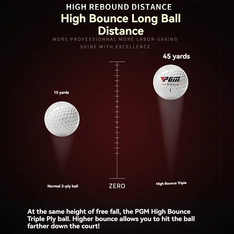 PGM Golf Ball Three-layer Match Balls Gift Box Package Synthetic Rubber Material