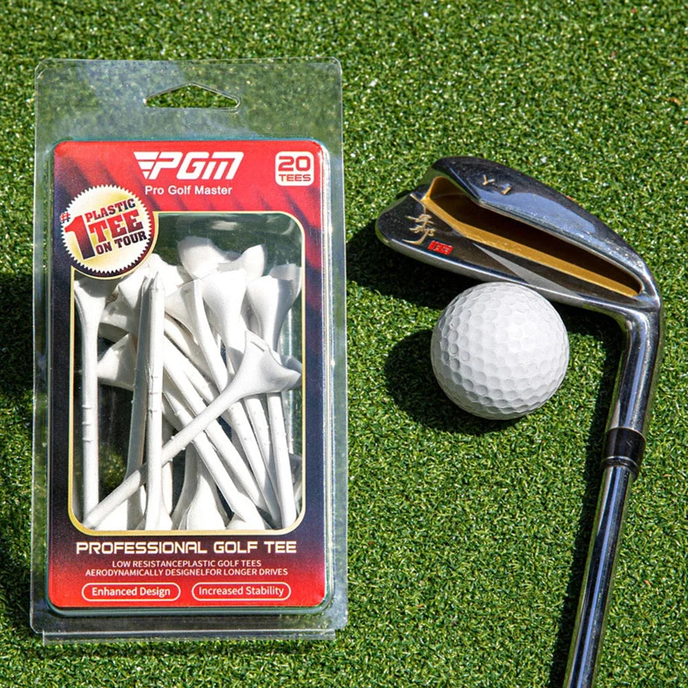 20/40PCS BambooGolf Tees Holder Ball Nail 10 Degree Oblique Insertion Reusable Tee for golfer gift golf ball holder 골프tee