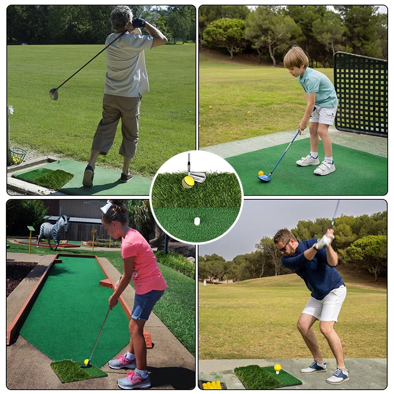 【C】Golf Hitting Mat,Portable Golf Strike Mat With Antislip Rubber Base, Portable Golf Practice Mat For Outdoor/Indoor