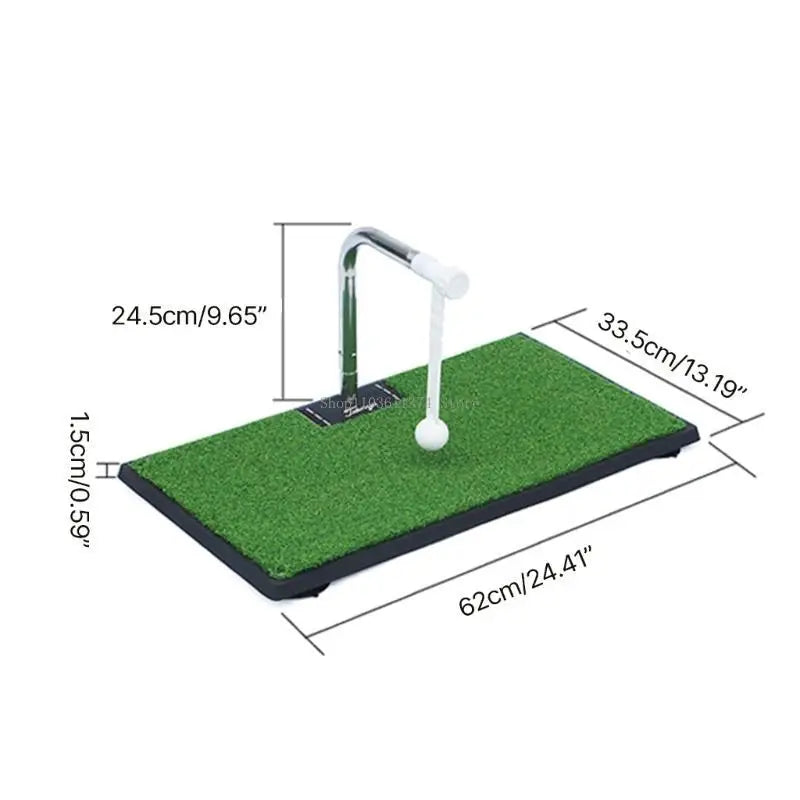 Golf Swing Practice Trainer Adjustable Golf Hitting Aid Simulators Indoor Swing Practice for Wood, Iron, Wedges