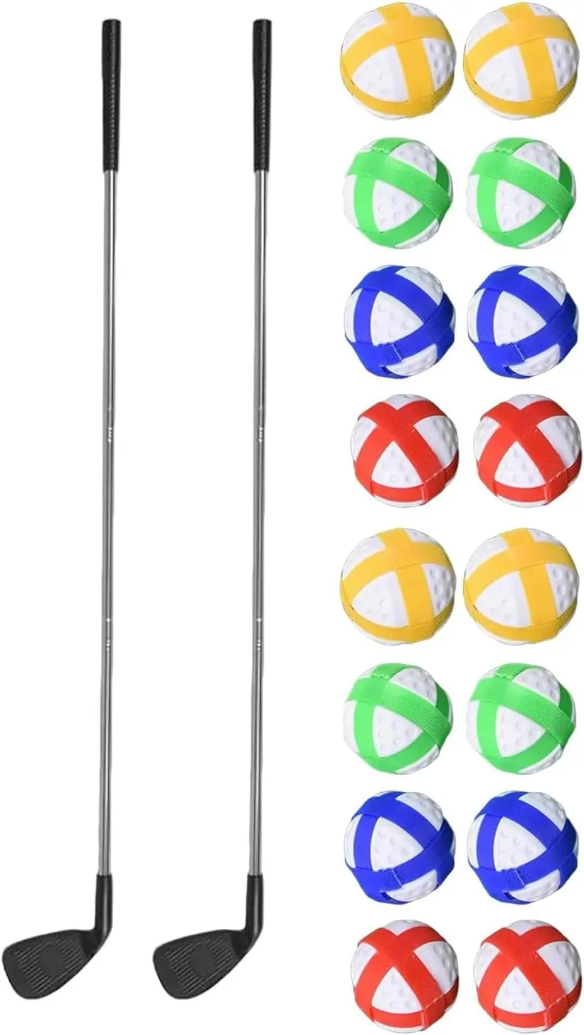 Golf Chipping Game Accessories – Replacement Clubs and Balls for Portable Yard Golf Game,