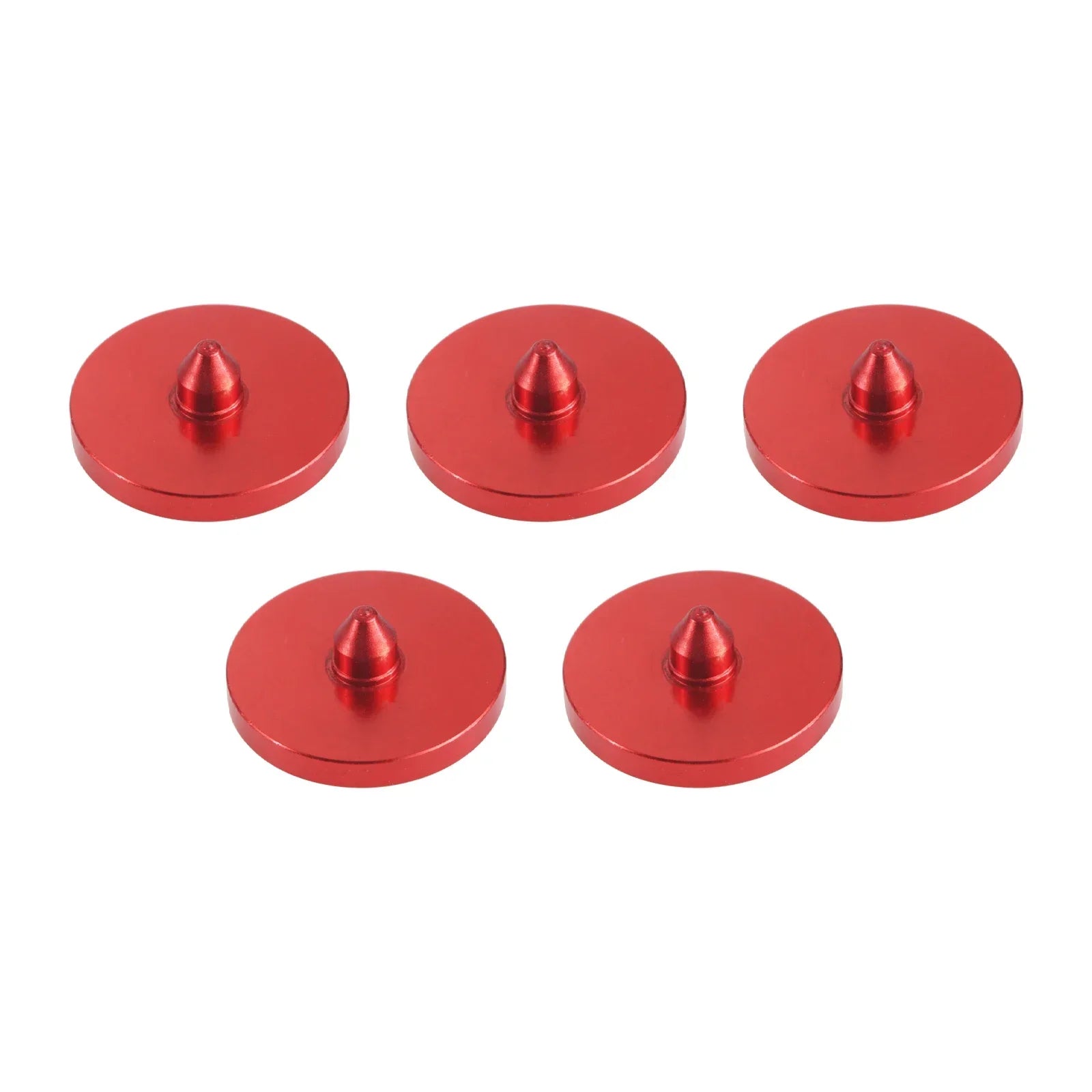 5Pcs 20mm Aluminium Alloy Round Shaped Golf Ball Position Mark Markers Practical Golfer Training Aids Red/Gold/Silver/Blue/Black