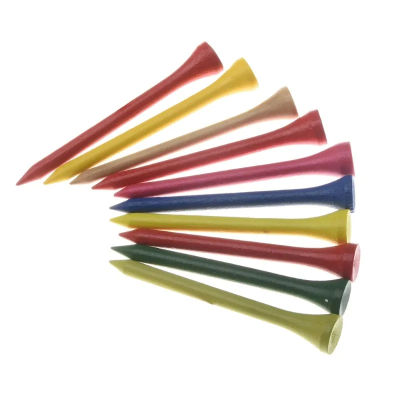 High Quality Wooden Golf Ball Seat, Golf Accessories Mixed Color 100Pcs, Random Color