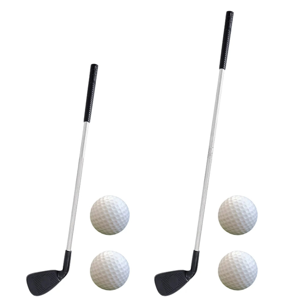 Golf Chipper Club with 2 Golf Balls Portable Telescopic Golf Shaft Golf Wedge Right Handed for Adults Kids Golf Training