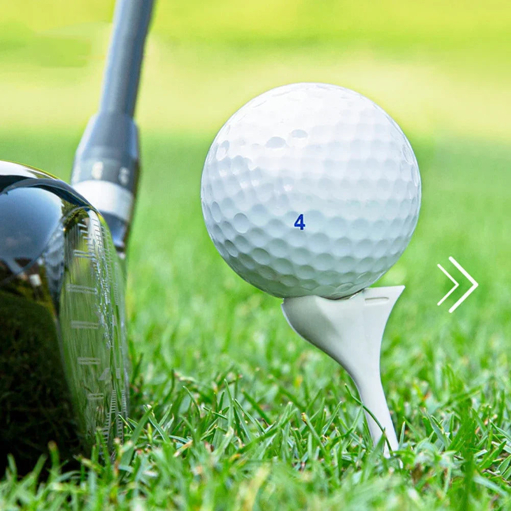 20/40PCS BambooGolf Tees Holder Ball Nail 10 Degree Oblique Insertion Reusable Tee for golfer gift golf ball holder 골프tee