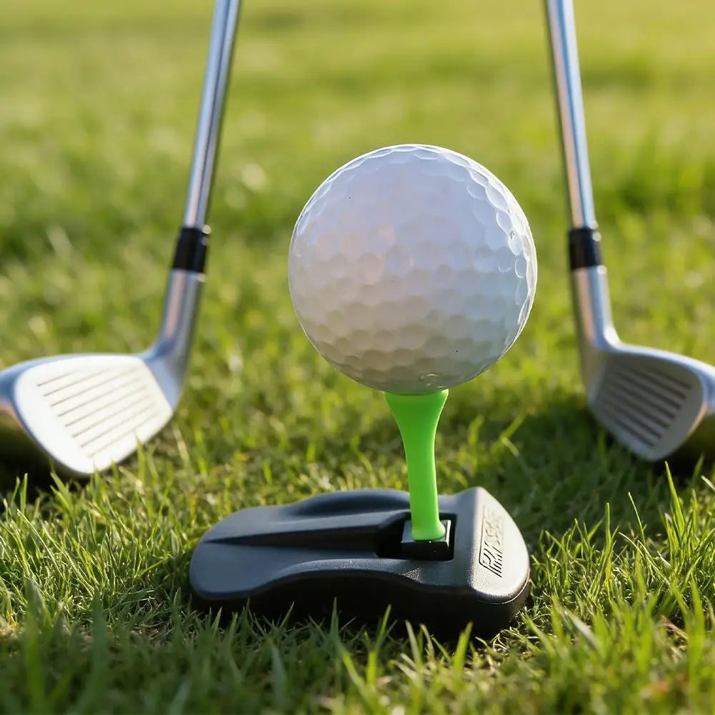 Golf Training Ball Tees Stand Plastic Hinged Turf Base Stable Durable Long Lasting Performance Golf Club Holder