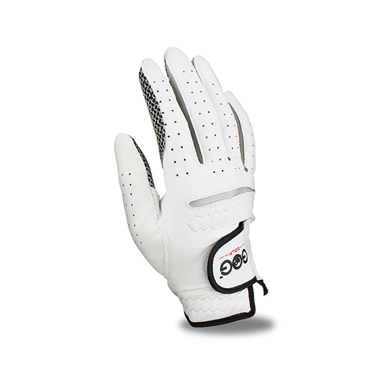 Pack 1 Pcs Golf Gloves Men Left/Right Hand Soft Breathable Pure Sheepskin Genuine Leather With Anti-Slip Granules Men Golf Glove
