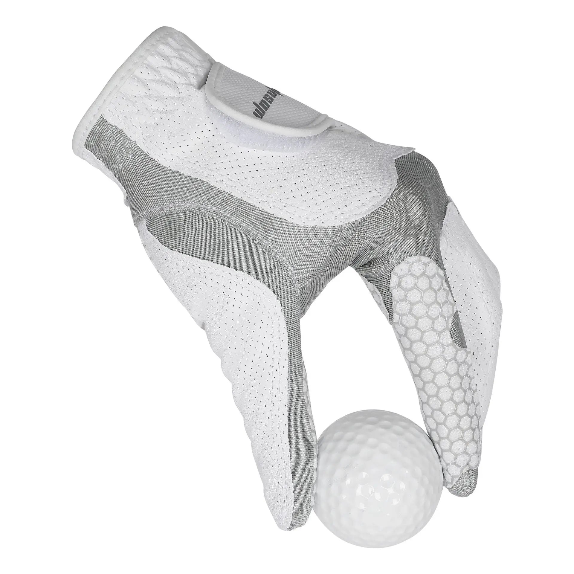 Men's Left Hand Golf Glove, Breathable Anti-Slip Nanofiber, Lightweight Durable, Silicone Grip, Stretch Magic Tape, Washable, Su