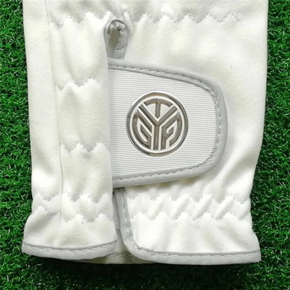 Sheepskin Men's Sports Golf Glove Breathable White Leather Golfing Glove Single Left Hand Maximum Grip Golf Gloves Golfer