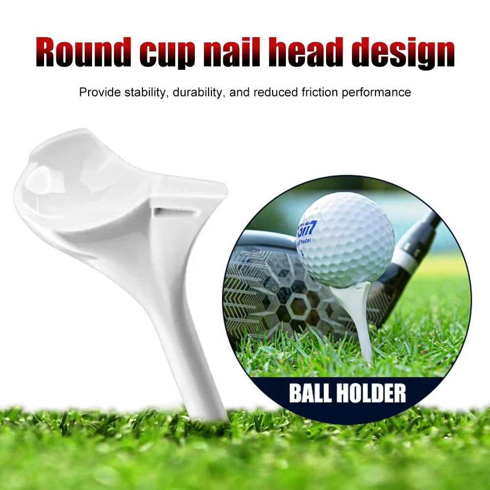 20/40PCS BambooGolf Tees Holder Ball Nail 10 Degree Oblique Insertion Reusable Tee for golfer gift golf ball holder 골프tee