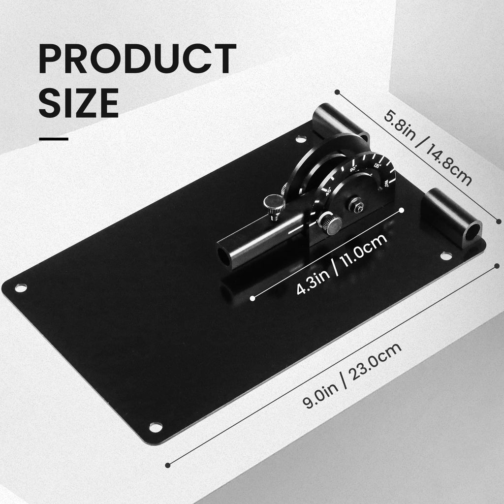 Golf Practice Plate with 180° Adjustable Guide, Durable Metal Plane Trainer Aid for Aiming Putting Swing & Golf Teaching