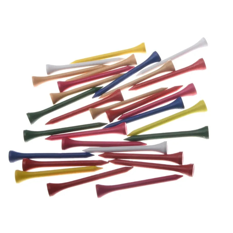 High Quality Wooden Golf Ball Seat, Golf Accessories Mixed Color 100Pcs, Random Color