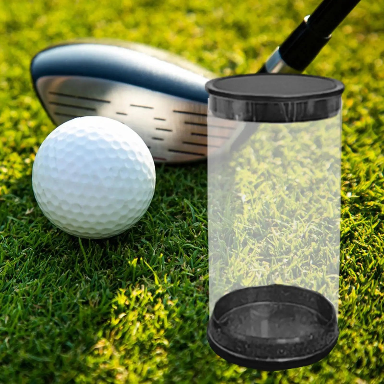 Golf Ball Case Cylinder Collectible Portable Transparent Golf Ball Storage Tube Packaging Box Container Golf Accessories