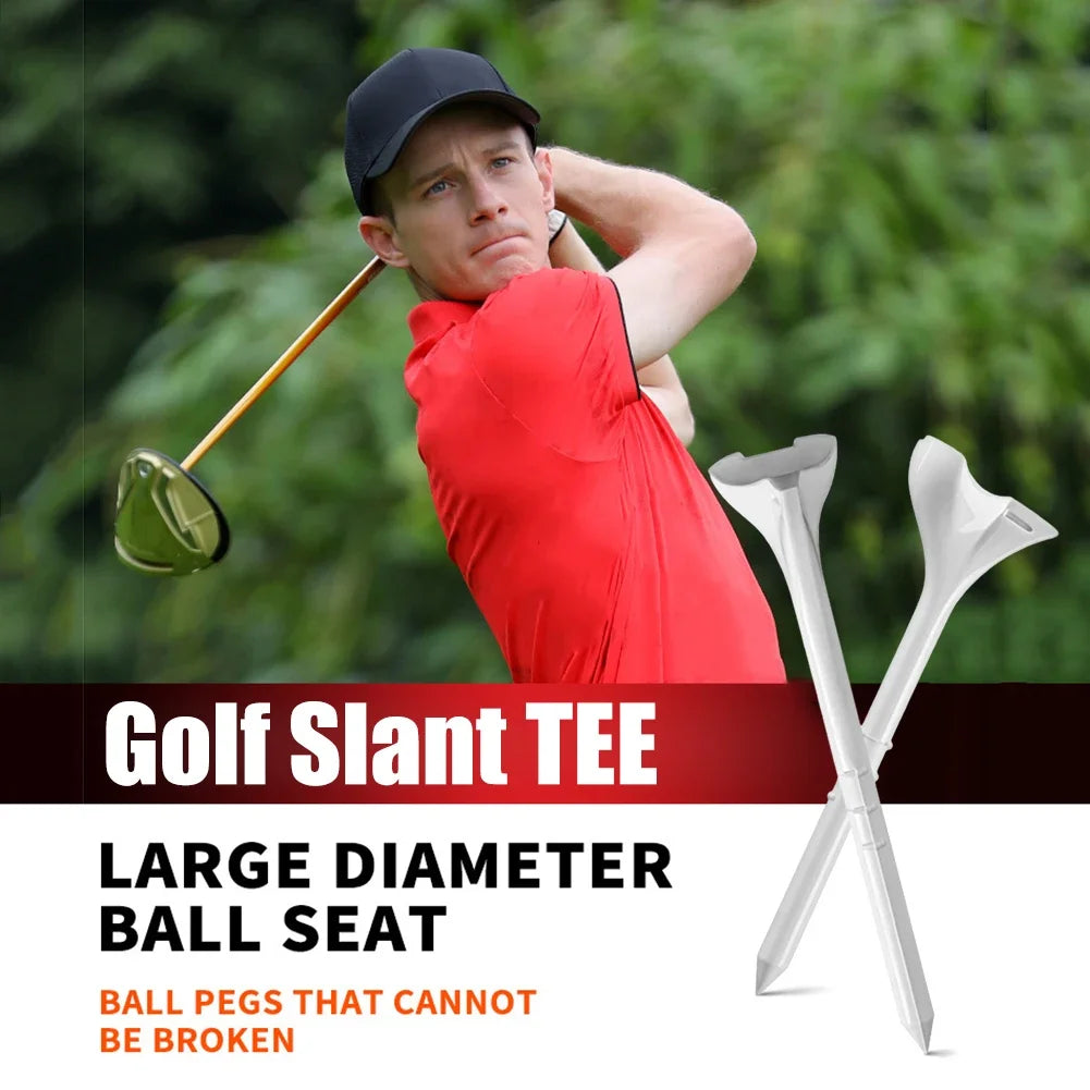 20/40PCS BambooGolf Tees Holder Ball Nail 10 Degree Oblique Insertion Reusable Tee for golfer gift golf ball holder 골프tee