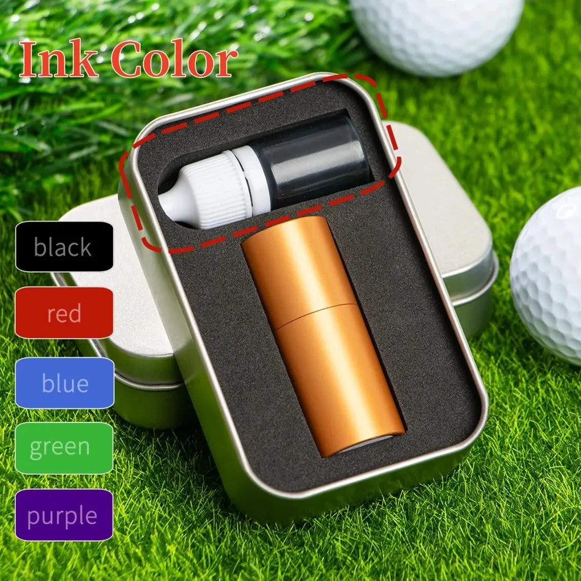 Golf Ball Seal Stamp Personalized Seal Custom Golf Ball Stamp Logo Brand Monogram Ball Marker for Golfers,Dads and Husbands