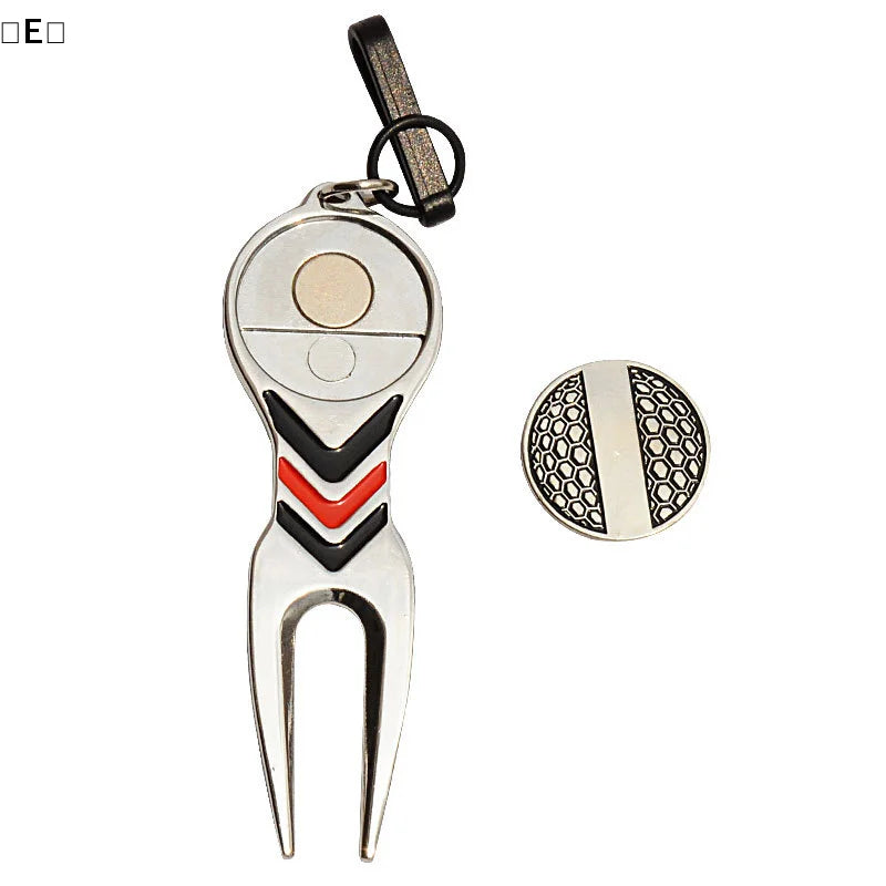 〔E〕Golf Repair Tool Ball Magnetic Alloy Marker Belt Hook Standard Golf Sports Accessories〔Winter5〕