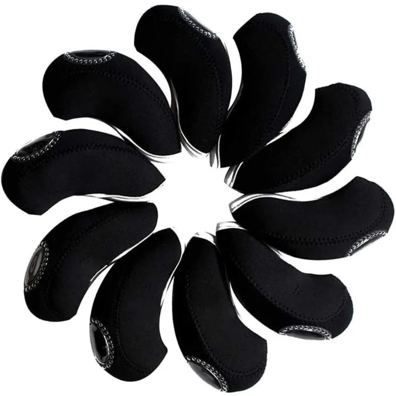 Golf Iron Covers Set for Club Elasticity Protable Selections 10pcs/lot, Ideal Gift for Golfers
