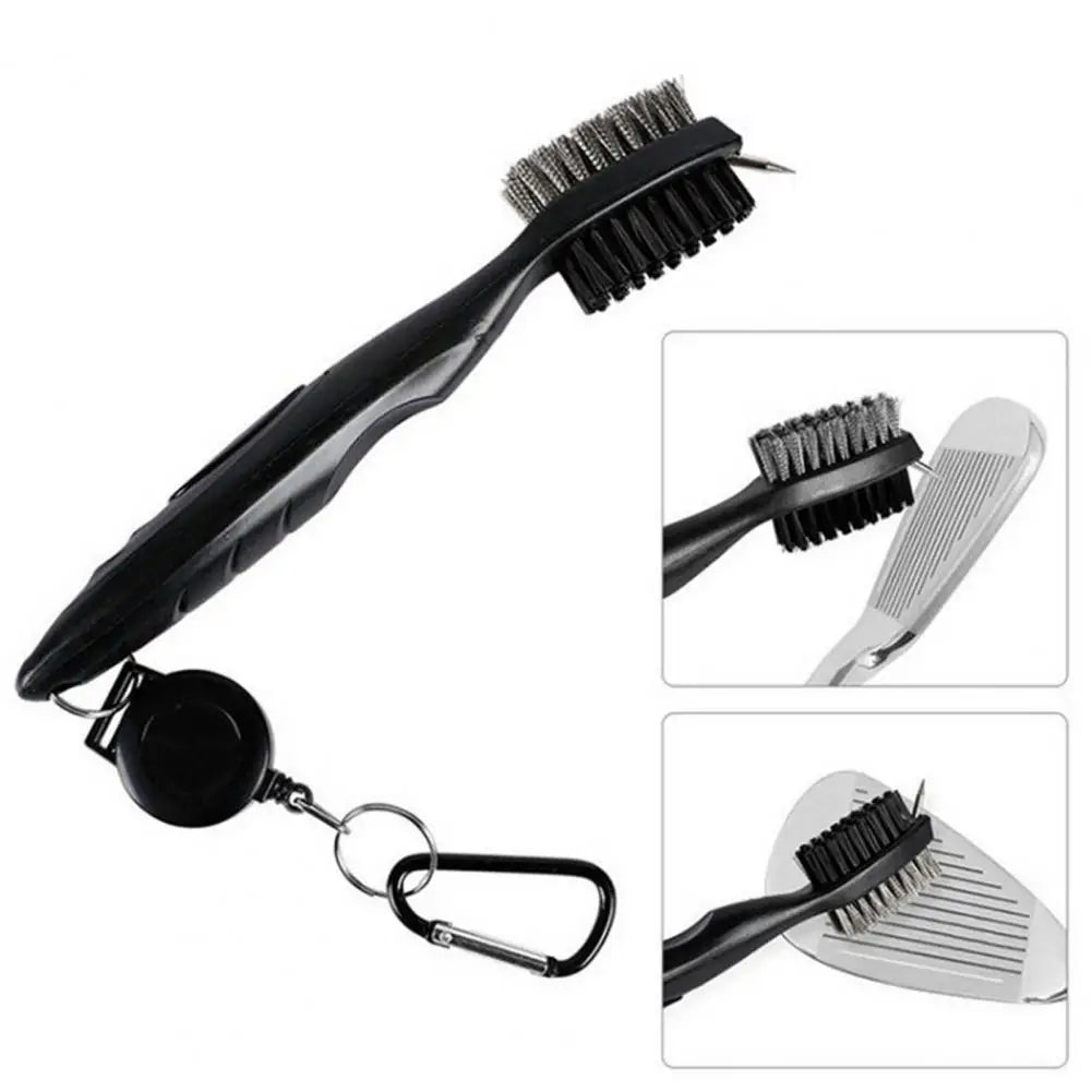 Club Cleaning Brush Golf Club Brush Golf Grooves Cleaning Brush 2 Sided Golf Putter Wedge Ball Cleaner Gof Accessories