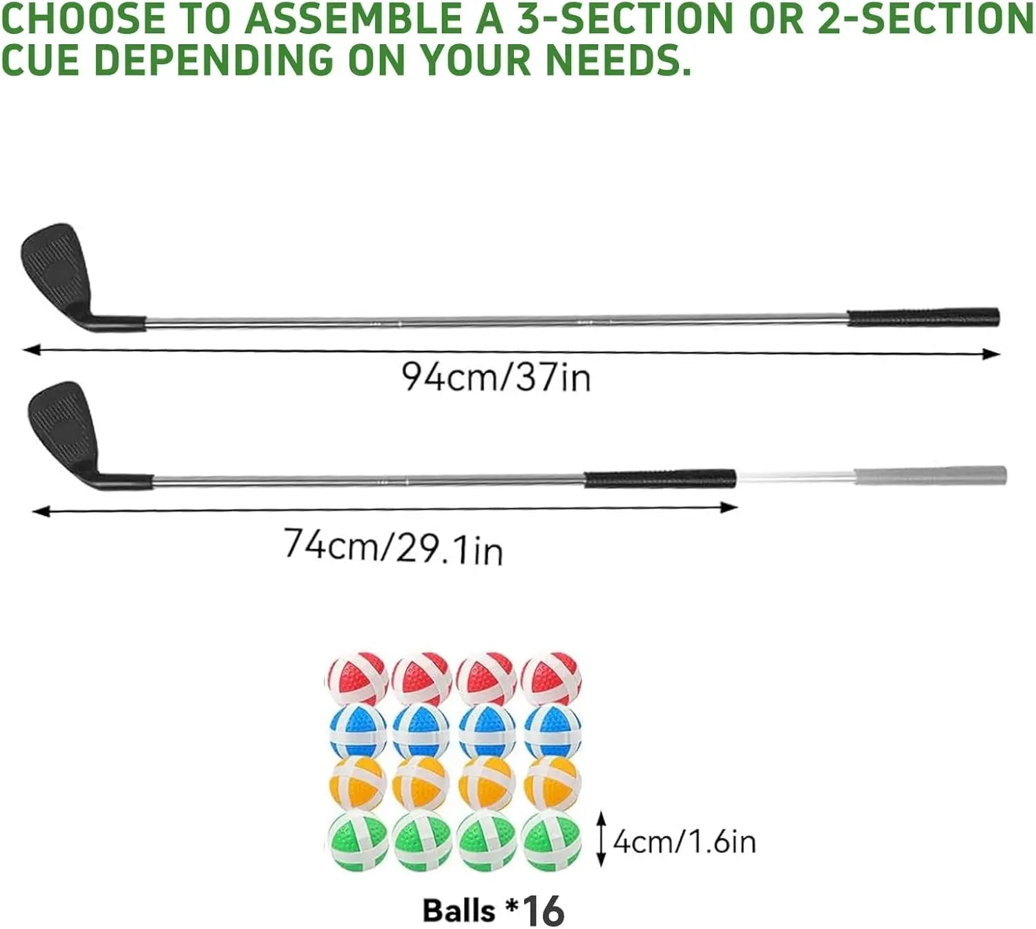 Golf Chipping Game Accessories – Replacement Clubs and Balls for Portable Yard Golf Game,
