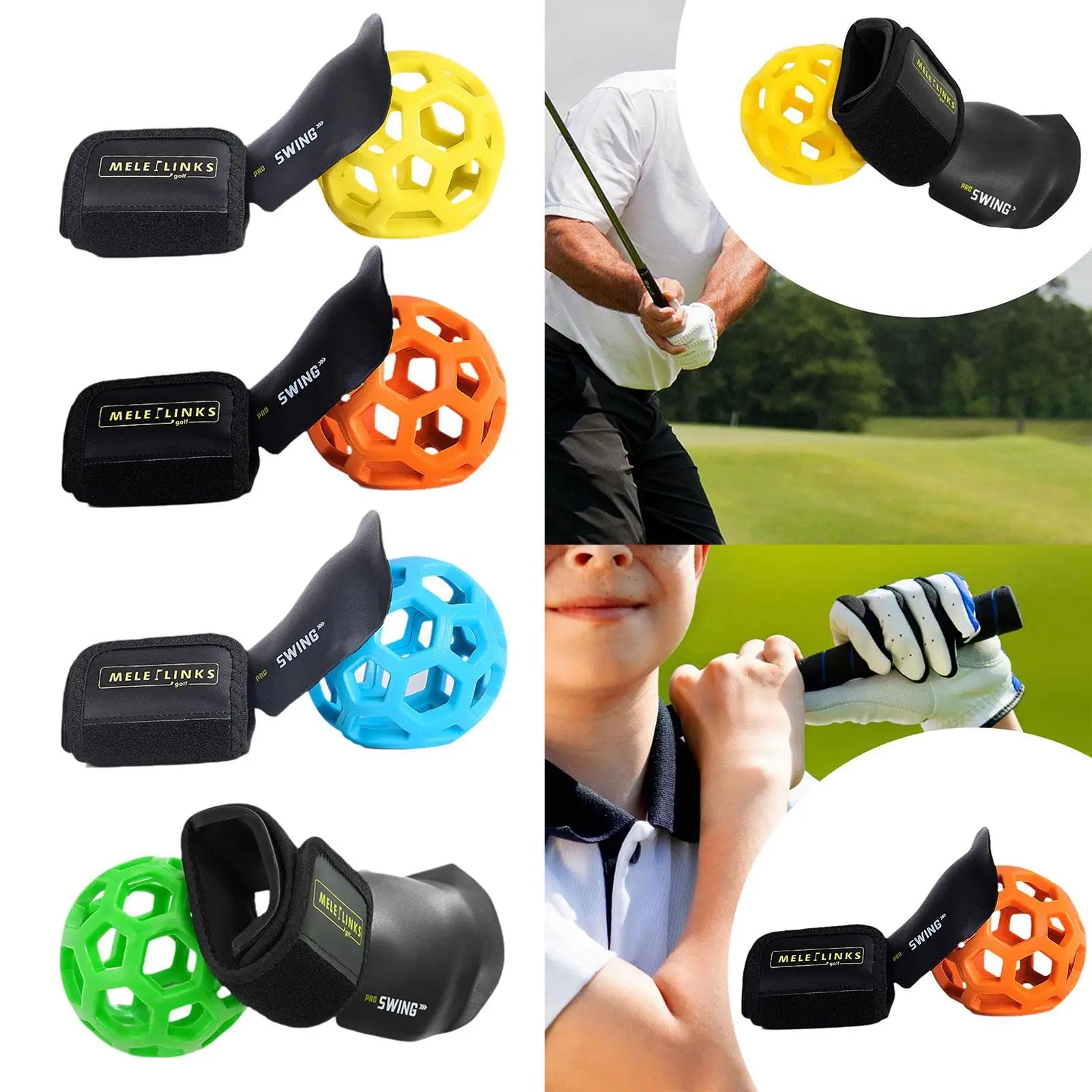 Golf Trainer Ball Kit , Golf Swing Training Aid Set, Golf Wrist Trainer for Outdoor