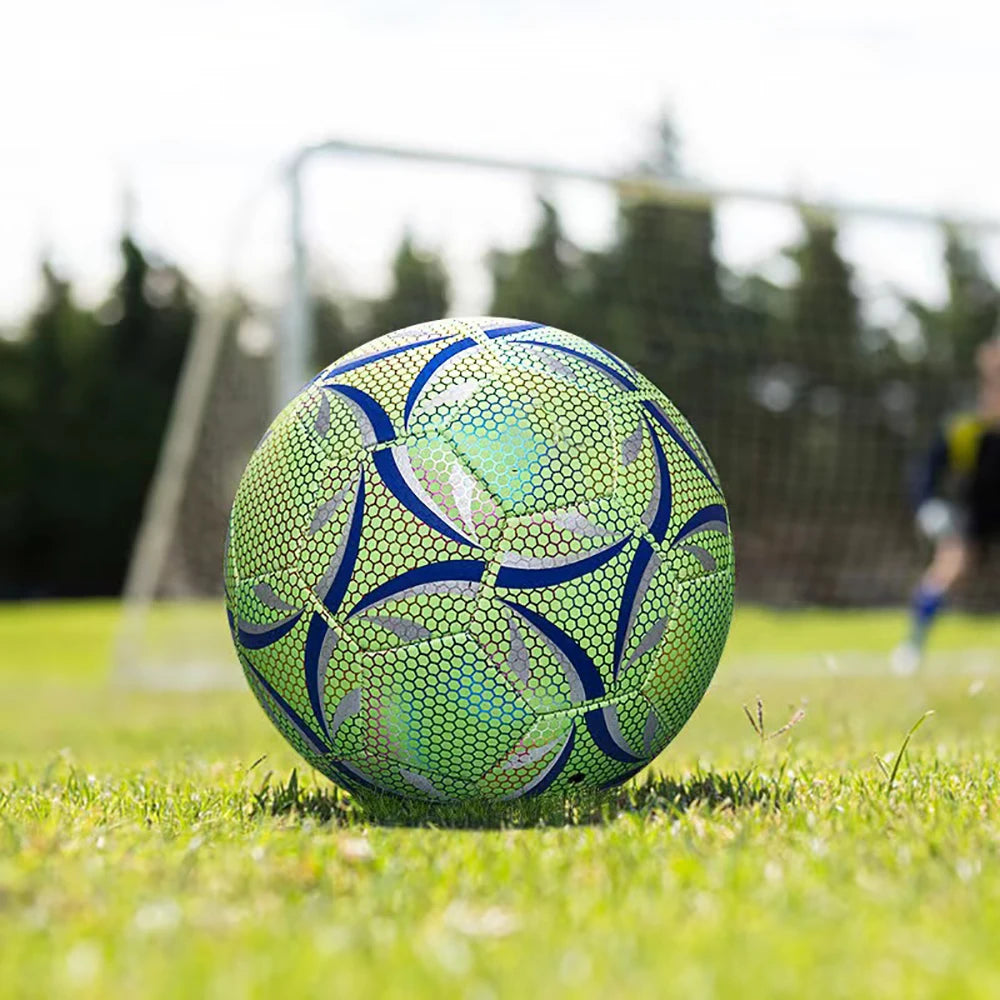 Size 5 Glowing Soccer Ball, Durable Football For Competition Training For Indoor And Outdoor