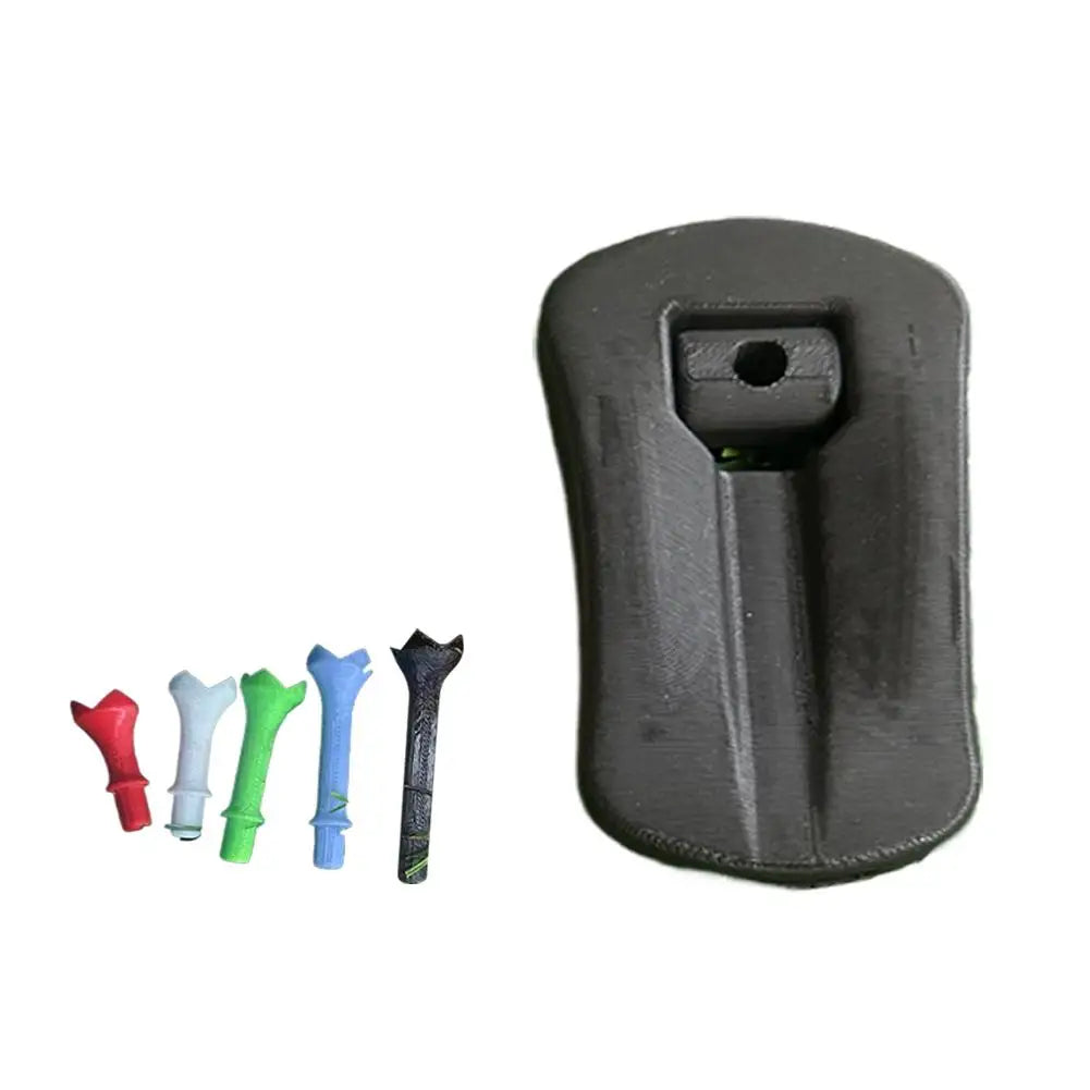 Golf Training Ball Tees Stand Plastic Hinged Turf Base Stable Durable Long Lasting Performance Golf Club Holder