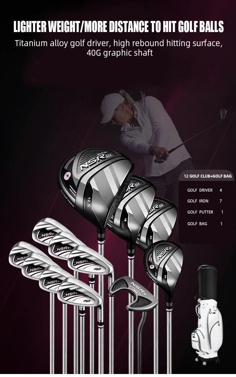 PGM LTG041 Professional Ladies Golf Clubs Complete Set Full Set Women Golf Clubs