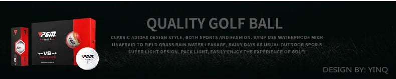 PGM Golf Ball Three-layer Match Balls Gift Box Package Synthetic Rubber Material